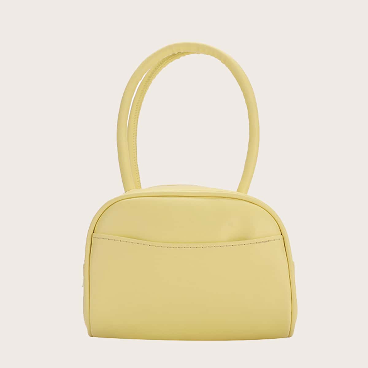 

Solid Satchel Bag, Yellow