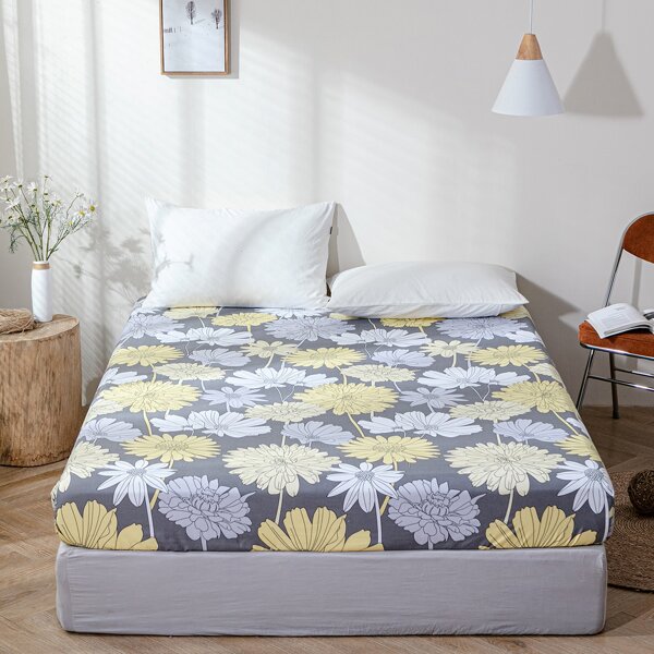 

Flower Print Fitted Sheet, Multicolor