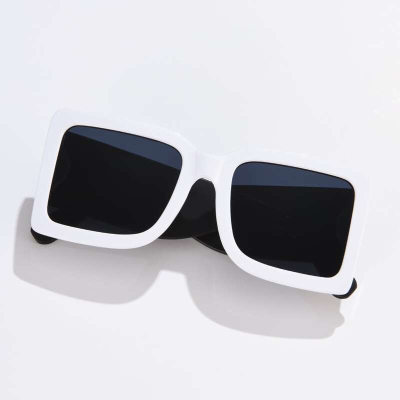 

Colorblock Square Frame Sunglasses
