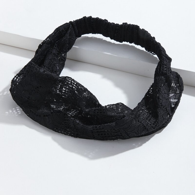 

Lace Decor Hair Band, Black