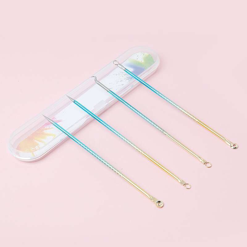 

4pcs Ombre Acne Needles Set, Multicolor