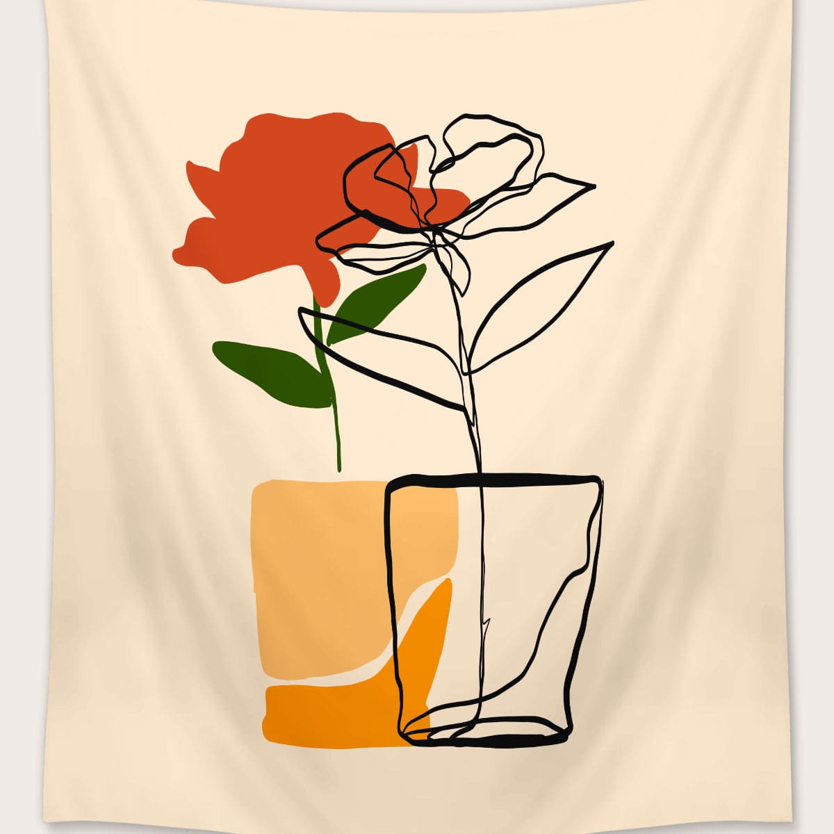 

Floral Pattern Tapestry, Multicolor