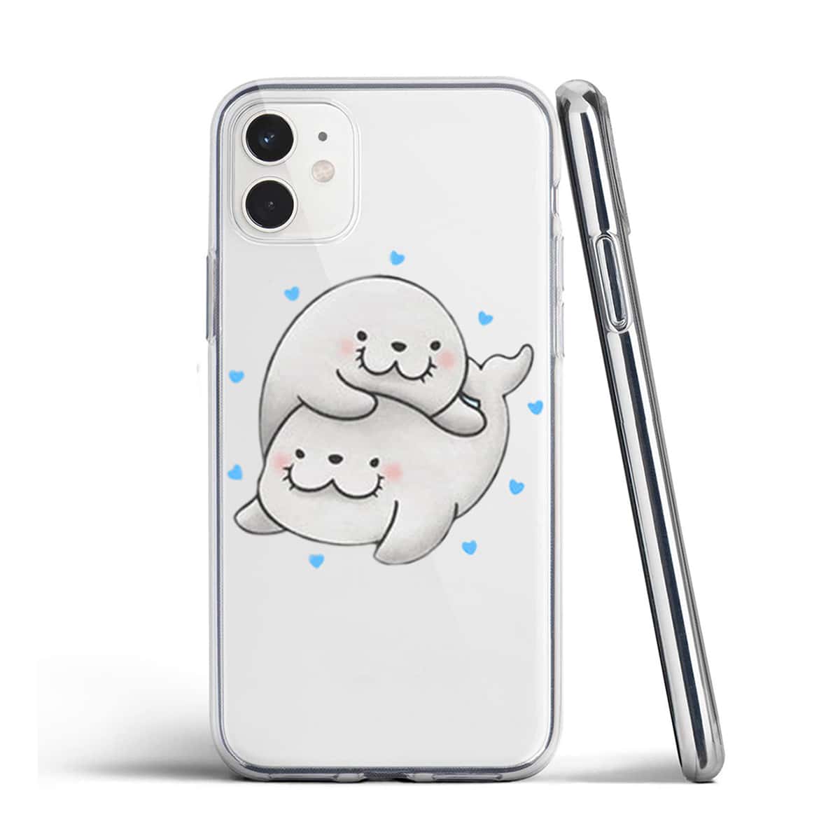 

Cartoon Seal Phone Case, Clear