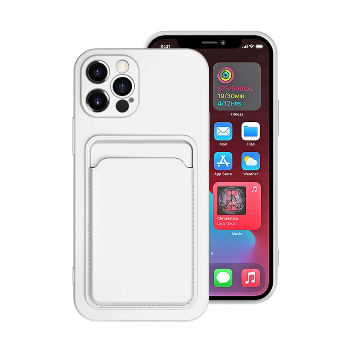 

Card Package Phone Case, White