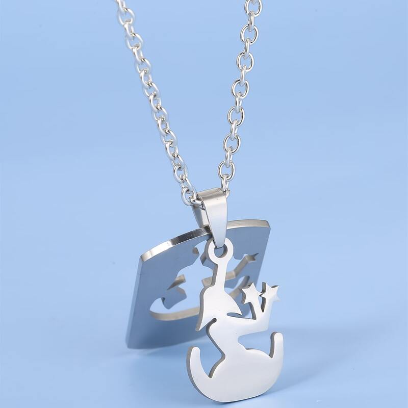 

Guys Constellation Pendant Necklace, Silver
