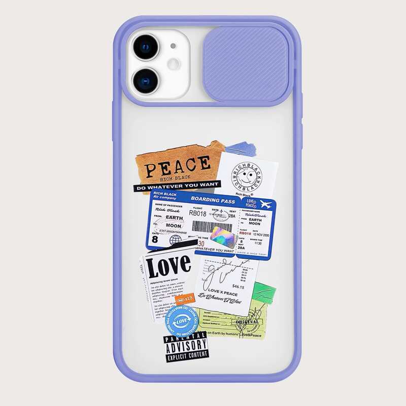 

Air Ticket Phone Case, Lilac purple