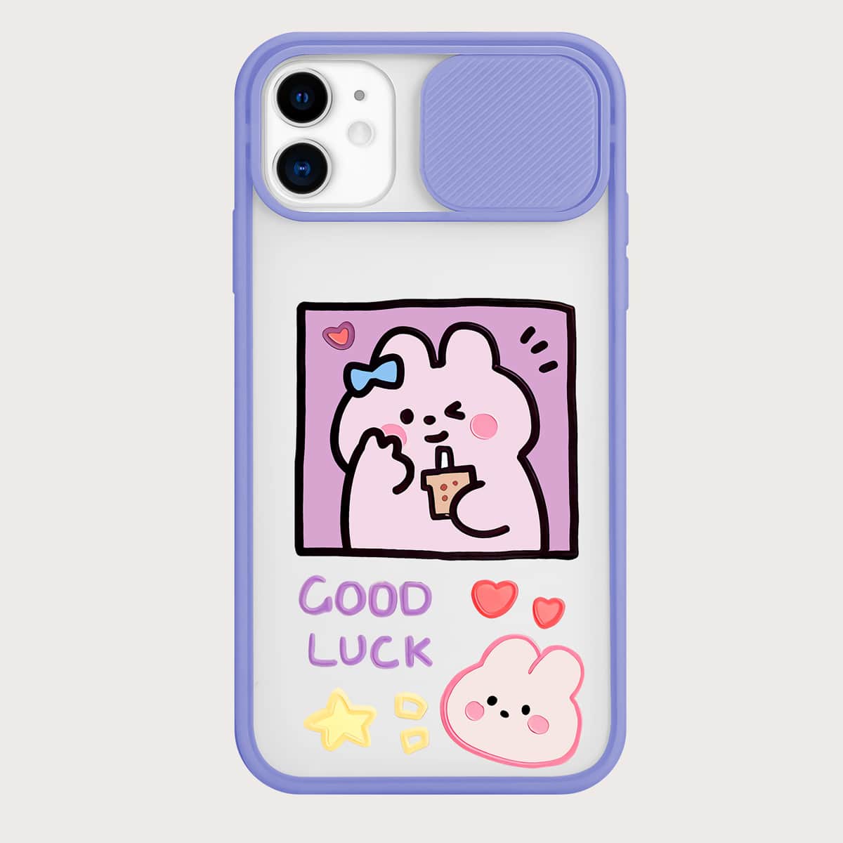 

Cartoon Rabbit Phone Case, Purple