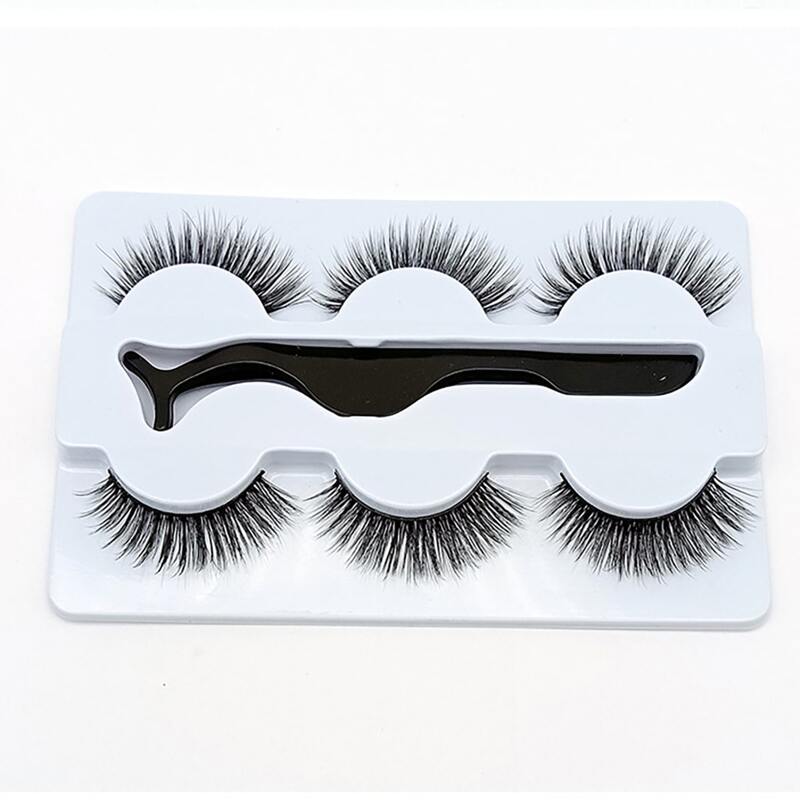 

3pairs Volume Eyelashes, Black