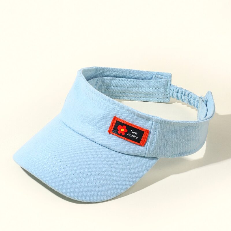 

Floral Patch Visor Hat, Baby blue