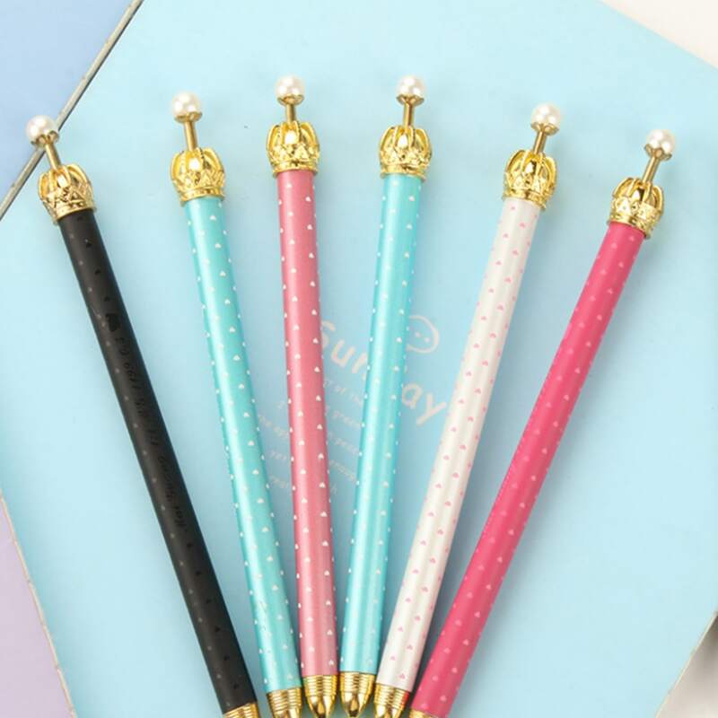 

1pc Random Faux Pearl Ballpoint Pen, Multicolor