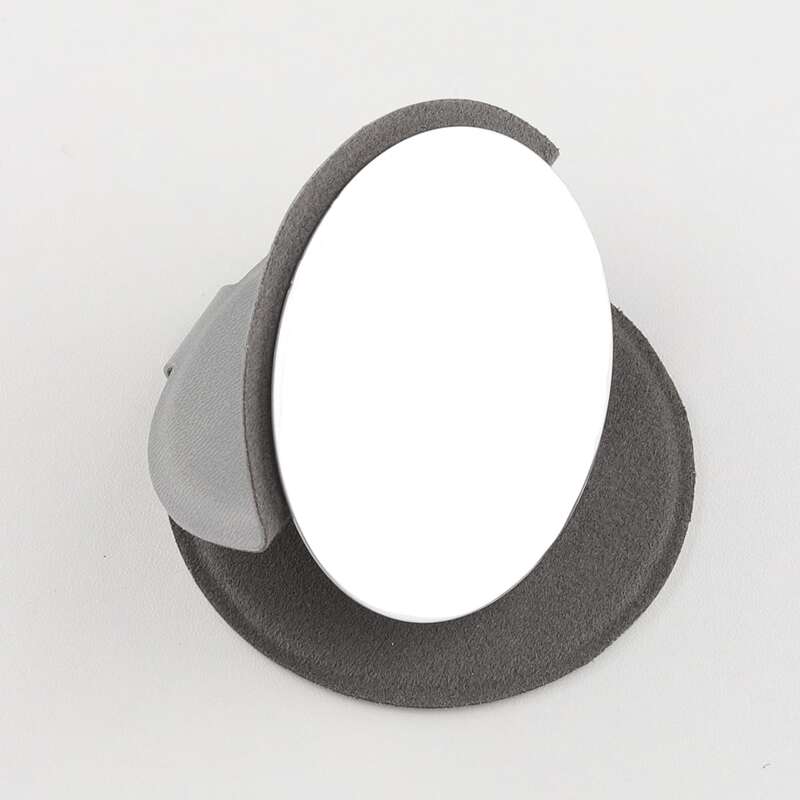

Portable Round Makeup Mirror, Grey