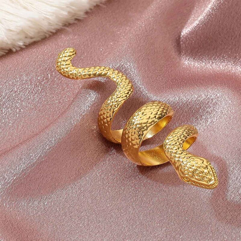 

Snake Design Ring, Gold
