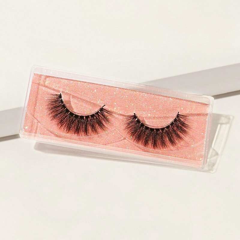 

1pair Volume Eyelashes, Black
