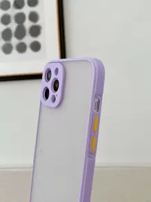 1入組拼接框手機殼和1入組屏幕鋼化膜 - 紫色 - 查看 3