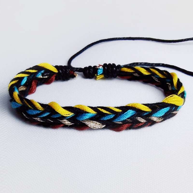 

Colorful Braided Bracelet, Multicolor