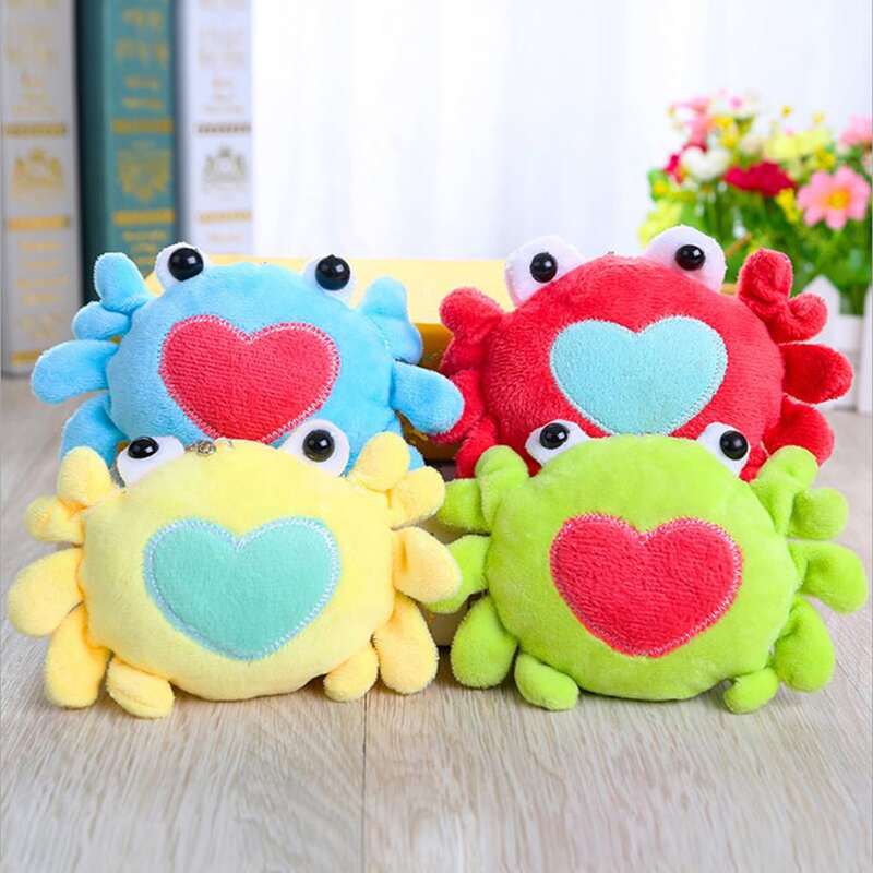 

1pc Random Cartoon Crab Keychain, Multicolor