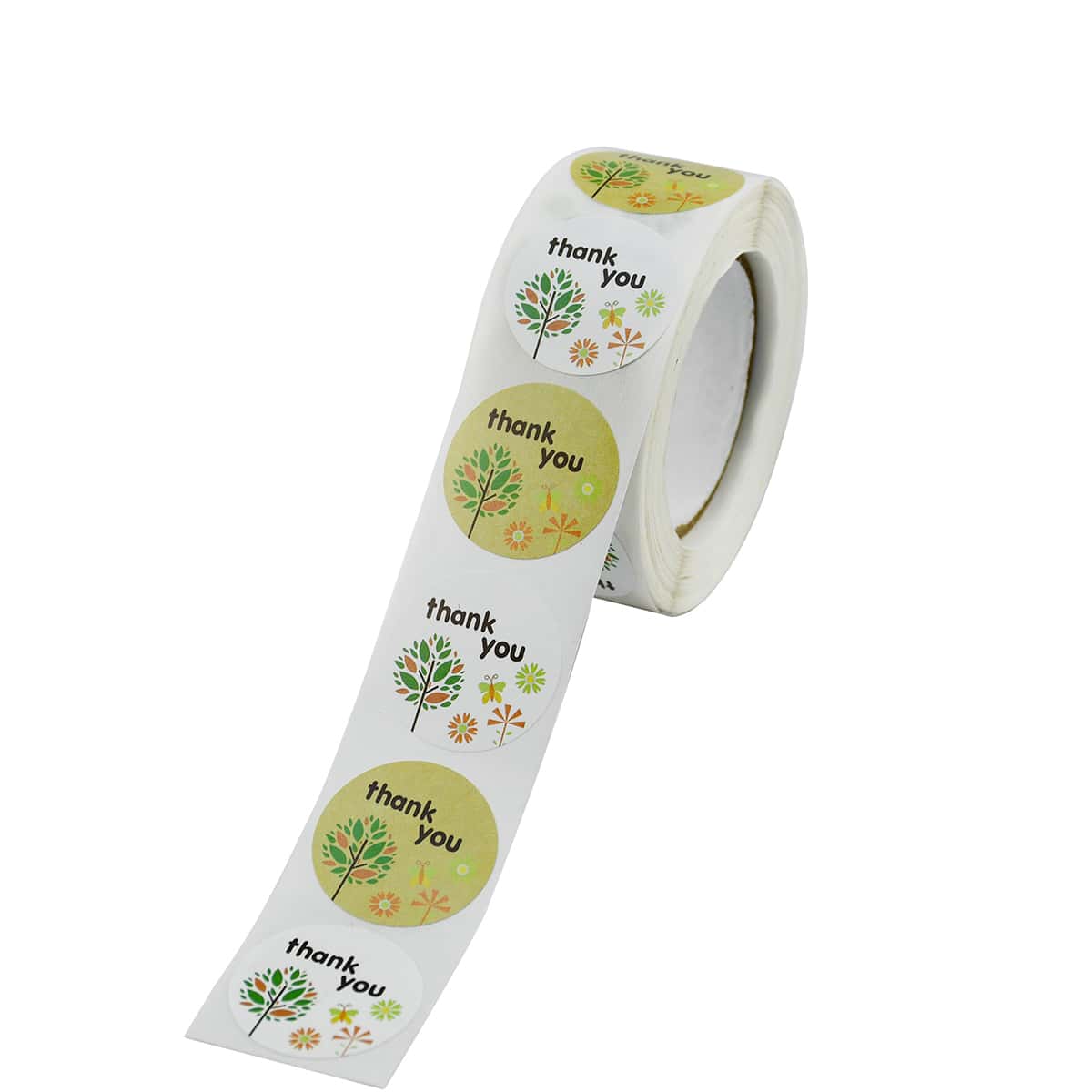 

1roll 500pcs Slogan Graphic Sticker, Multicolor