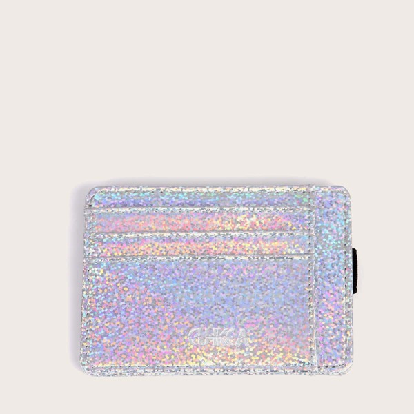 

Men Glitter Card Holder, Silver