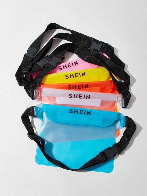 SHEIN 1pc Random Color Transparent Waterproof Fanny Pack SHEIN USA