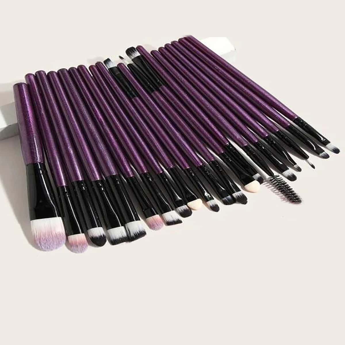 

20pcs Makeup Brush Set, Mauve purple