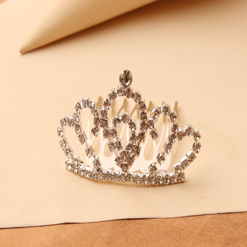 

1pc Crown Hair Pin, White