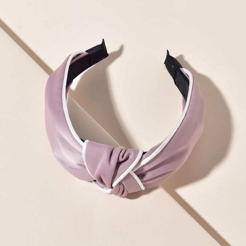 

1pc Knot Decor Headband, Lilac purple