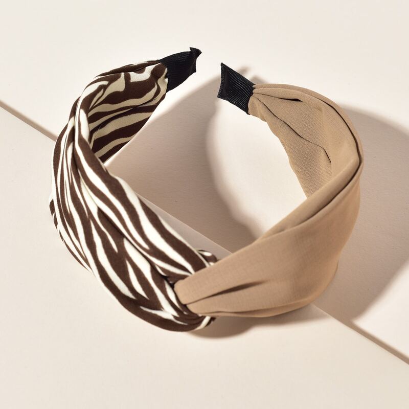 

1pc Striped Headband, Multicolor