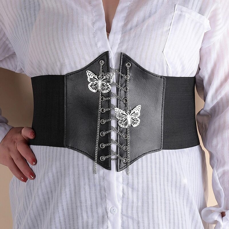 

Butterfly Wide Belt, Black