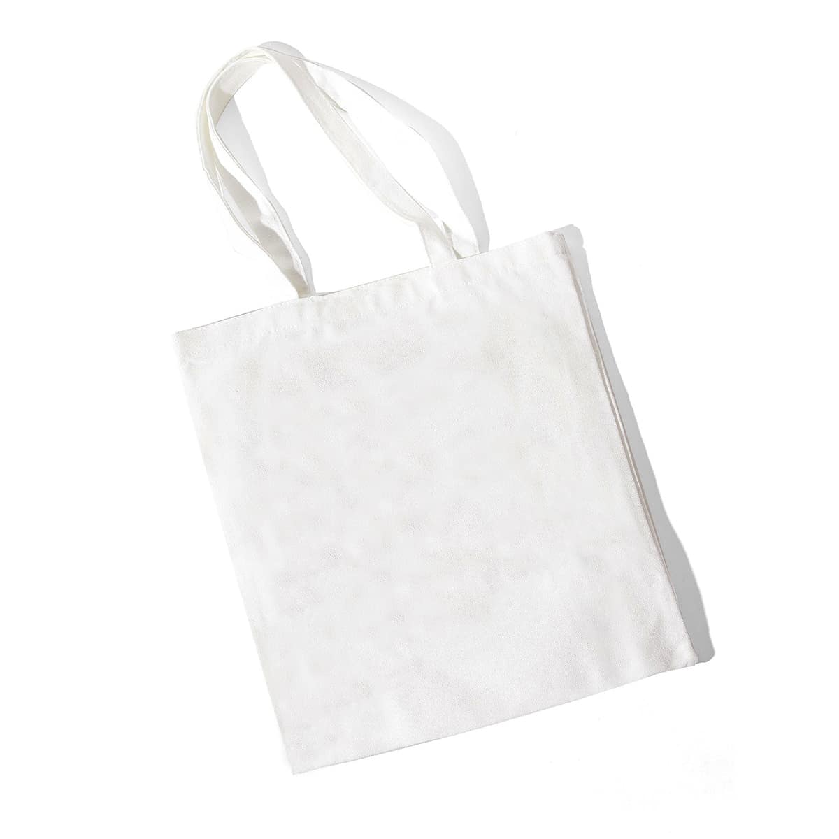 

Solid Canvas Tote Bag, White