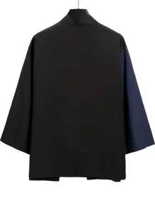 Manfinity Hypemode Men Two Tone Drop Shoulder Kimono Without Tee - Multicolor - View 2