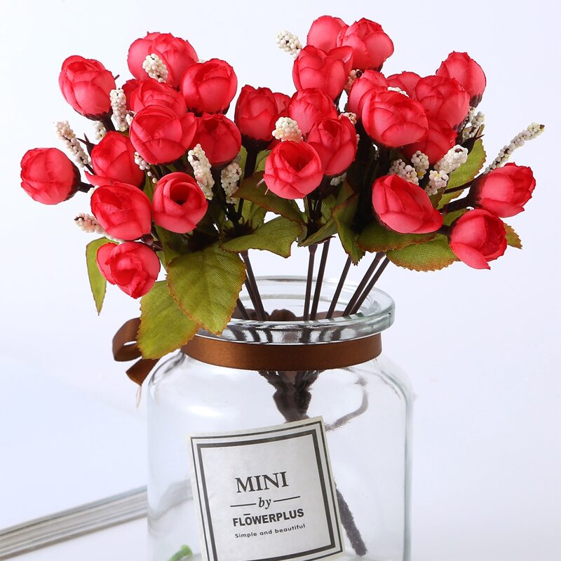 

2pcs Artificial Rose, Red
