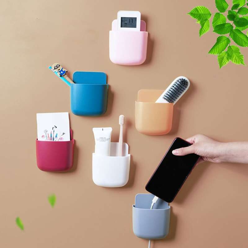 

1pc Random Wall Mounted Storage Box, Multicolor