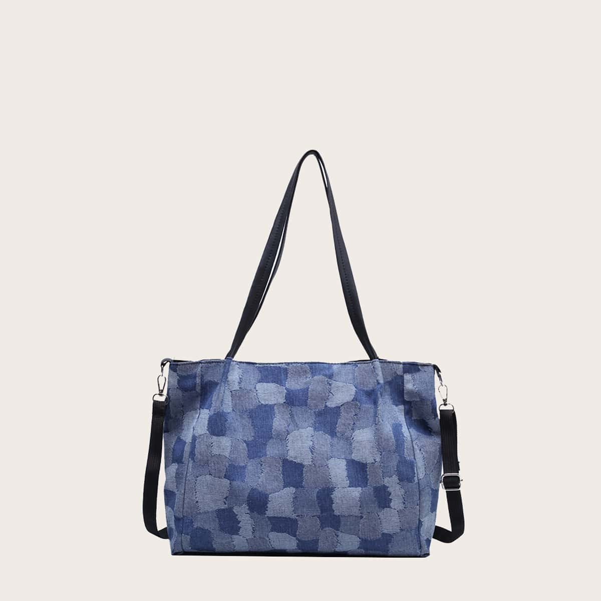 

Simple Canvas Tote Bag, Blue