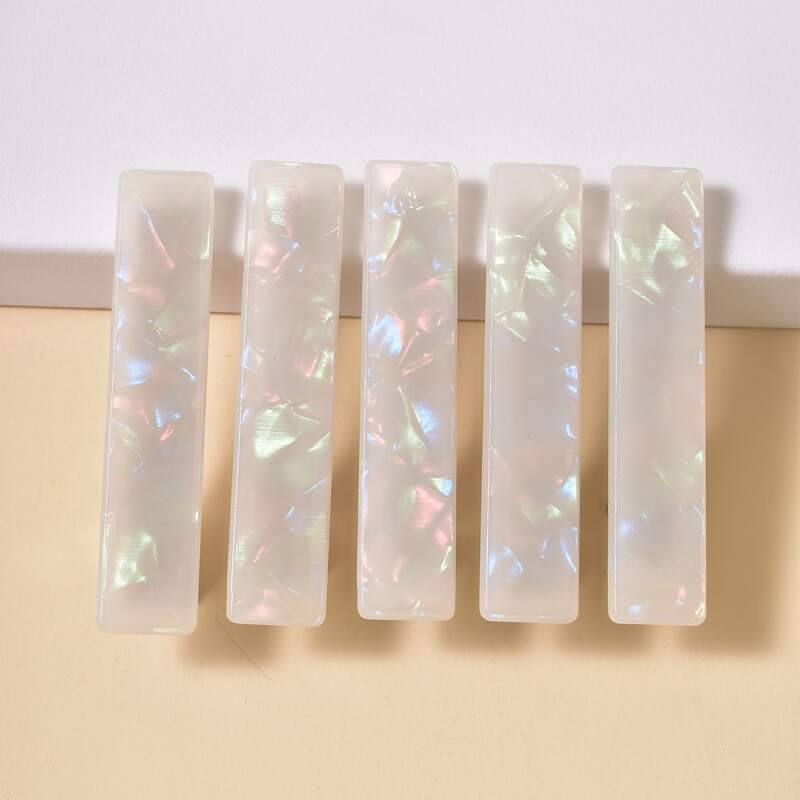 

5pcs Simple Hair Clip, Multicolor