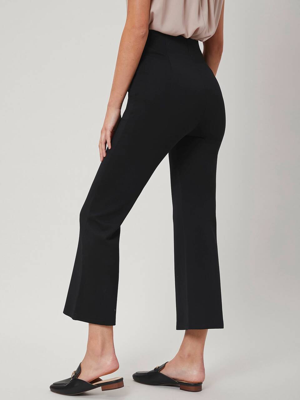 MOTF VISCOSE CROPPED FLARE LEG PANTS