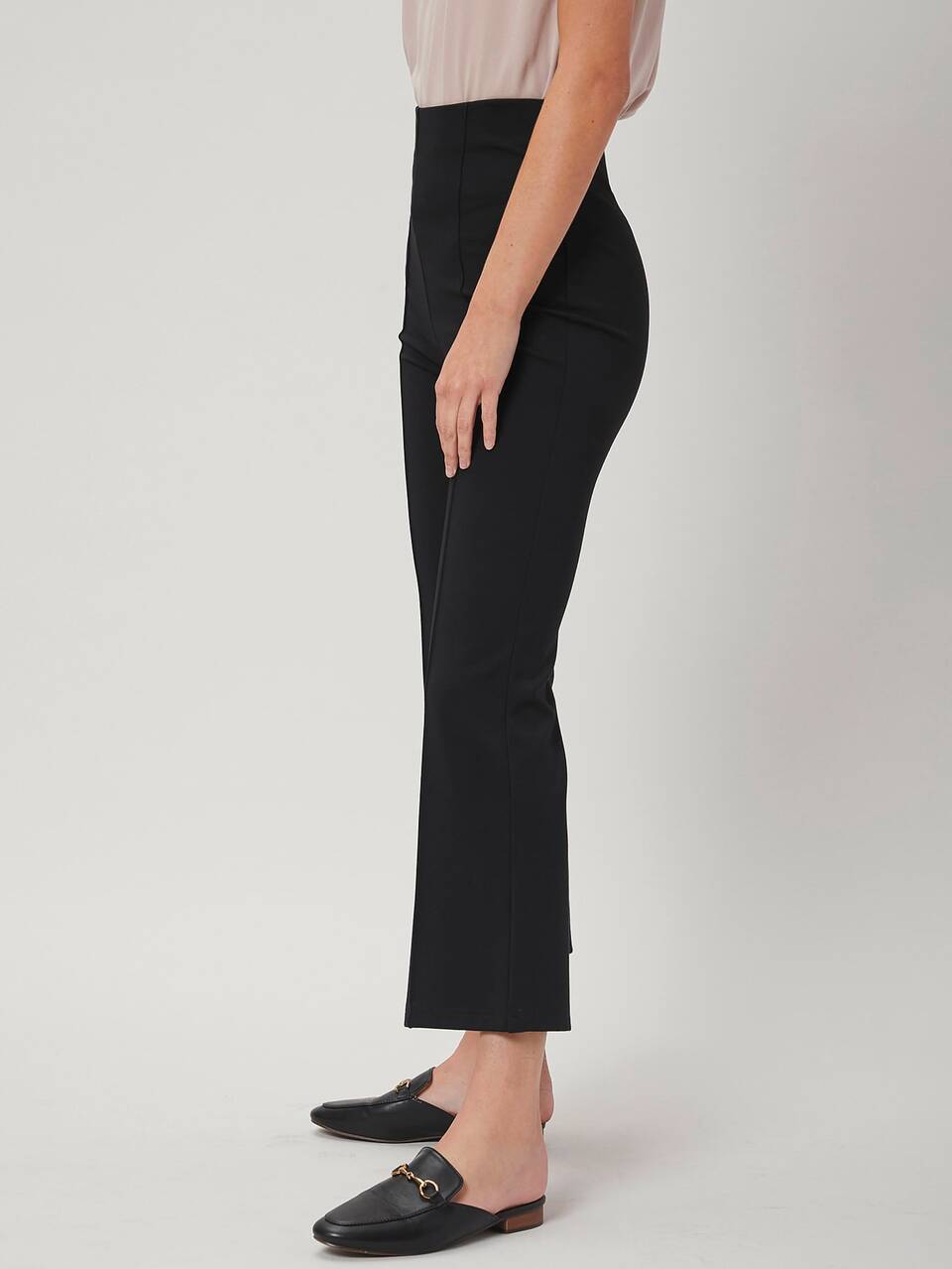 MOTF VISCOSE CROPPED FLARE LEG PANTS