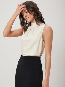MOTF PREMIUM STAND COLLAR TOP