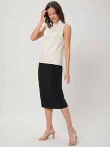 MOTF PREMIUM STAND COLLAR TOP