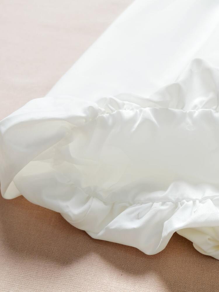 Slätt Boho Klänning - Vitt - Visa 4