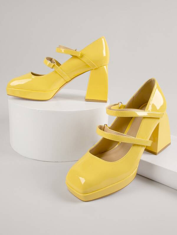 yellow heels shein