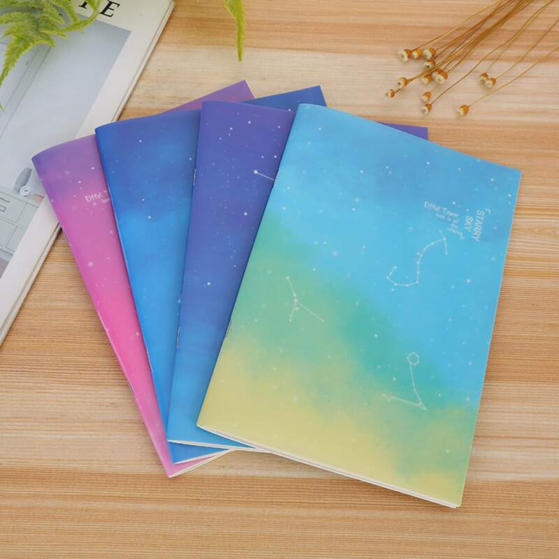 

1pc Constellation Print Cover Random Notebook, Multicolor