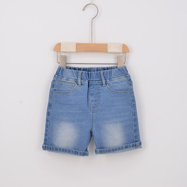 

Toddler Boys Washed Slant Pocket Denim Shorts, Medium wash