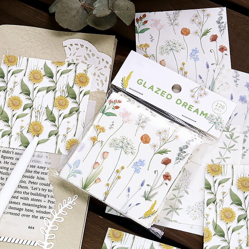 

1pc Mixed Pattern Random Memo Paper, Multicolor
