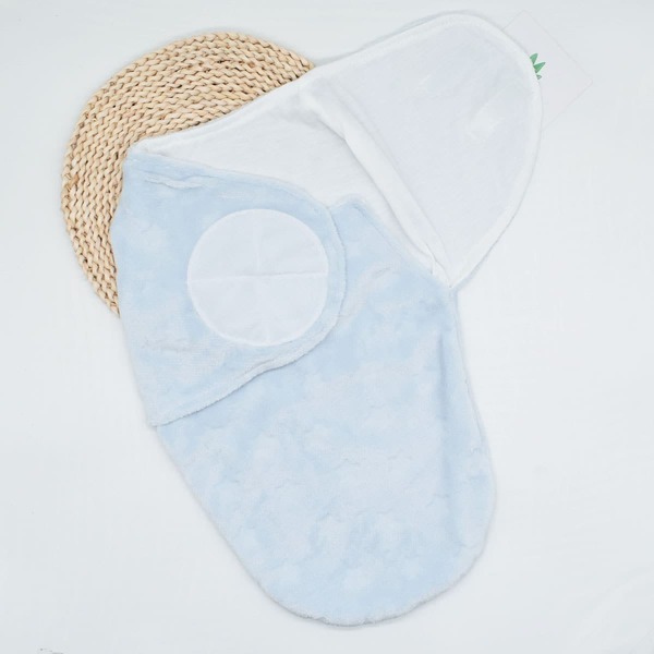 

Baby Unisex Solid Teddy Sleep Bag, Baby blue