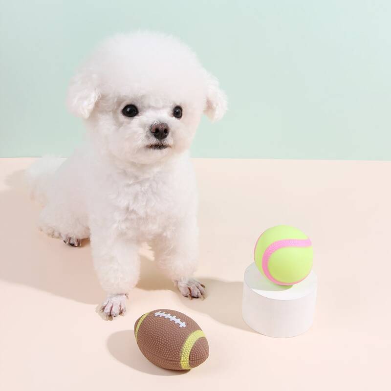 

2pcs Ball Shaped Pet Sound Toy, Multicolor