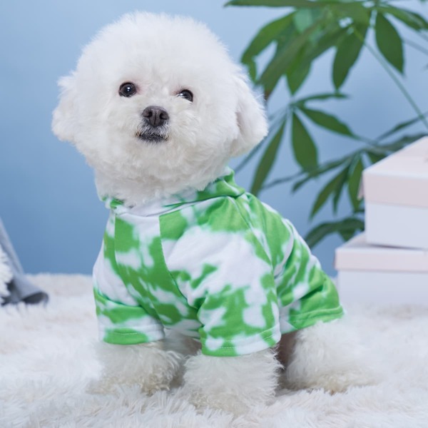 

Tie Dye Pattern Pet Hoodie, Green