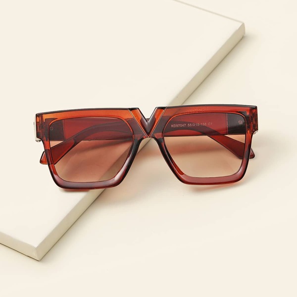 

Toddler Kids Square Frame Sunglasses, Brown