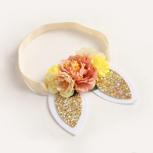 

Toddler Girls Flower Decor Headband, Multicolor