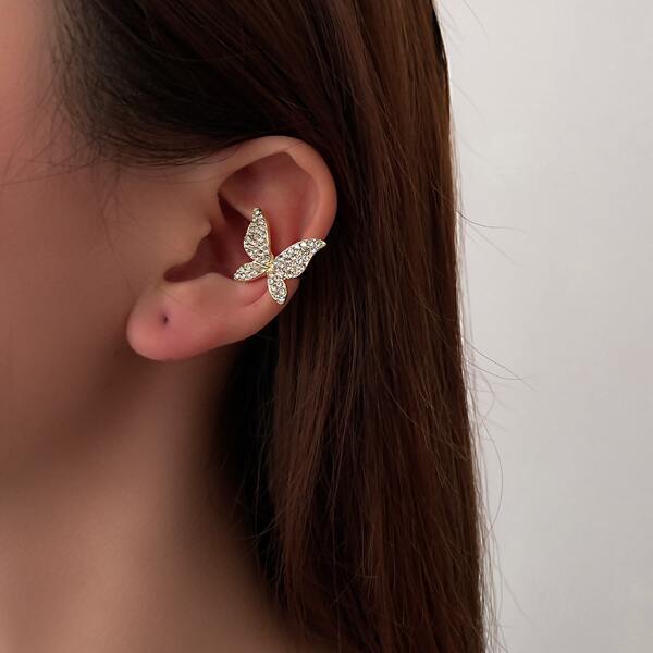 

Butterfly Decor Ear Cuff, Gold