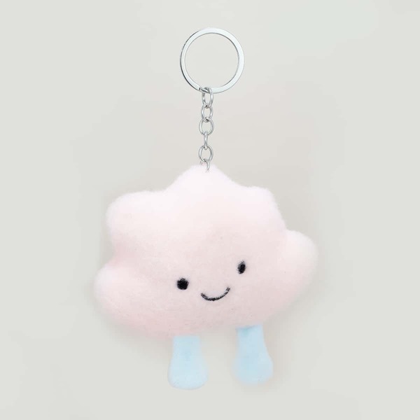 

Cartoon Cloud Pendant Keychain, Baby pink